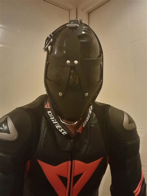 Bondage Biker On Twitter Whod Like This Muzzled Dainese Biker Drone