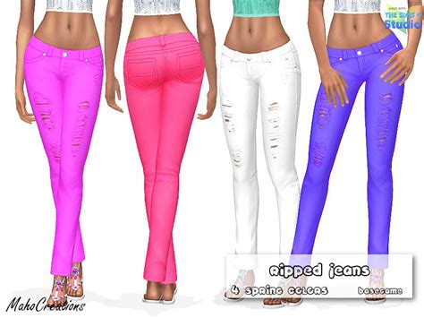 Ripped Jeans Spring Colors The Sims 4 Catalog