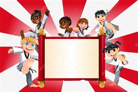 Karate Kids Banner Stock Vector Image By ©artisticco 8181866