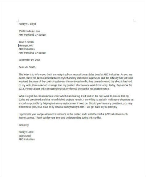 Rude Resignation Letters 8 Free Sample Example Format Download