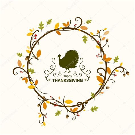 Vector Happy Thanksgiving Celebration Design Stock Vector Image By