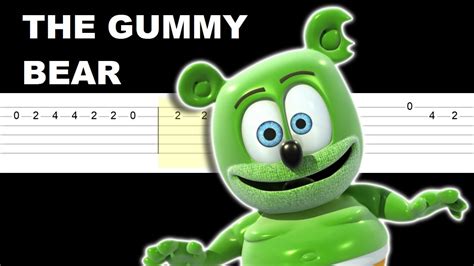 The Gummy Bear Meme Easy Guitar Tabs Tutorial Youtube