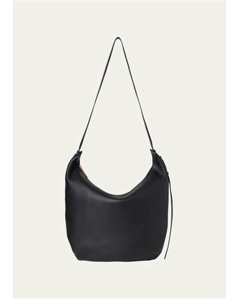 The Row Allie Shoulder Bag In Calf Leather In Black Lyst