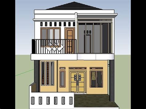 Desain rumah 2 lantai di lahan 8m x 13m, 3 ruang tidur, part 2 desain interior, eps. Contoh Inspirasi Terbaru Desain Rumah 6 x 12 4 Kamar Tidur ...