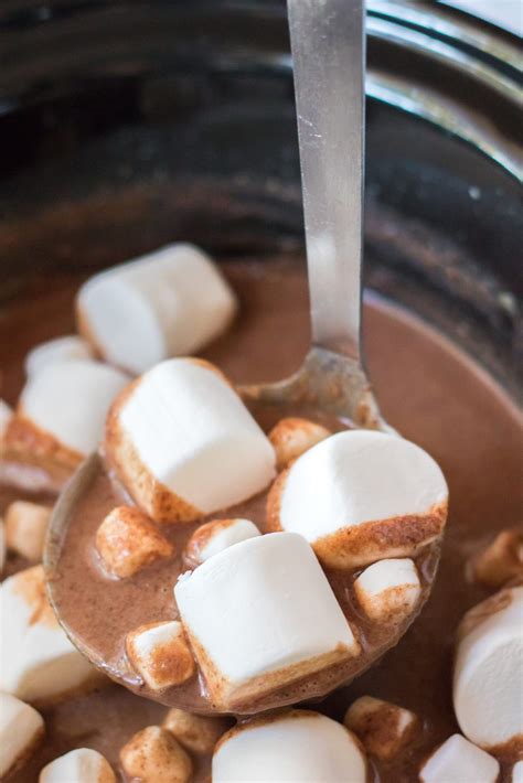 Slow Cooker Peanut Butter Hot Chocolate The Quicker Kitchen