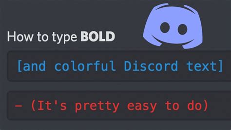 How To Type Bold Text On Discord Beginners Tutorial Youtube
