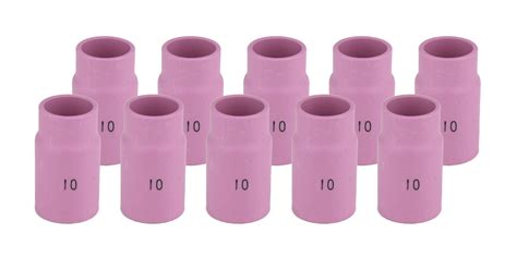 Alumina Nozzle Cups For TIG Welding Torches Series 17 18 26 With Gas