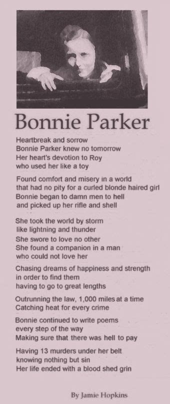 Bonnie Parkers Poems Bonnie And Clyde Quotes Bonnie Clyde Real
