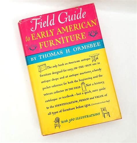Field Guide To Early American Furniture 1951 1st Edition Handy Pocket