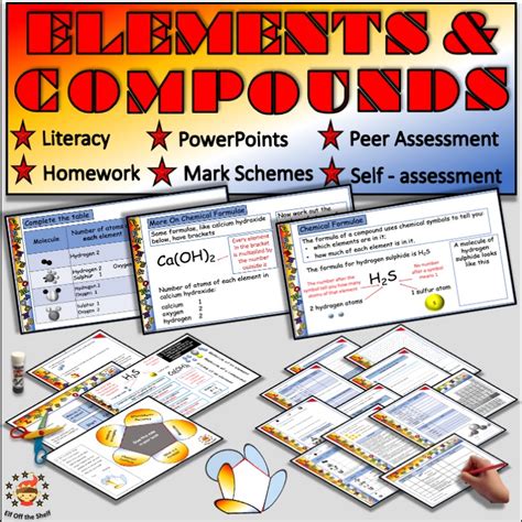 Elements Compounds Formulae And Naming Compounds Middle School
