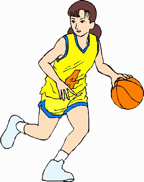 Girl Playing Basketball Clipart Clip Art Library