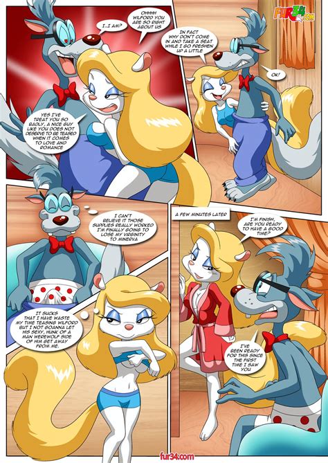 rule 34 animaniacs bbmbbf comic comic the wolf who cried mink minerva mink wilford wolf 2778955
