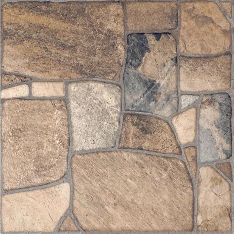 Style Selections Savestro Brown 17 In X 17 In Matte Ceramic Slate Stone