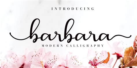 Barbara Calligraphy Regular Font Xfontspro