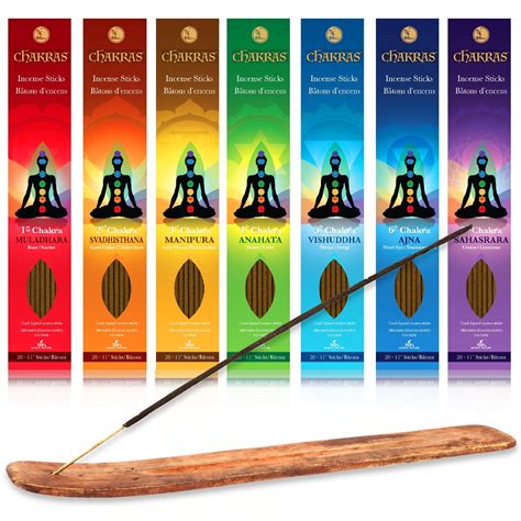 7 Chakras Natural Meditation Incense Sticks Root To Crown Set Of 140x
