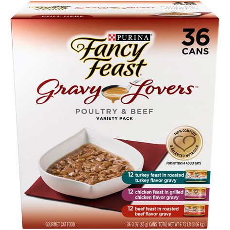 Despite being in the business for over 20 years, they are still doing quite well on the market. Purina Fancy Feast Gravy Lovers Poultry & Beef Feast ...