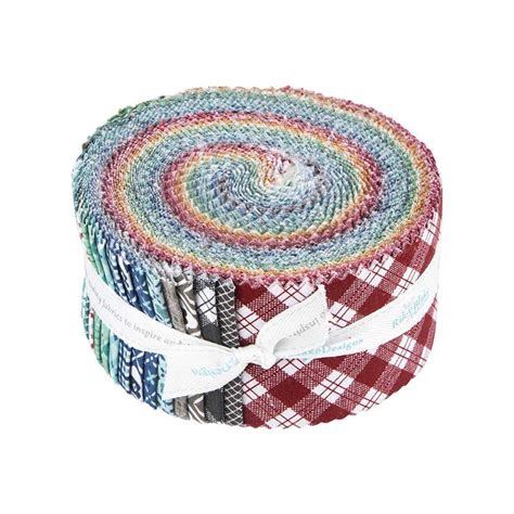 Sale Bee Plaids 25 Inch Rolie Polie Jelly Roll 40 Pieces Riley Blake
