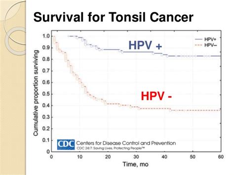 Cancer survival rates vary by the type of cancer, stage at diagnosis, treatment given and many other factors, including country. Hpv virus infections and oropharynx cancer