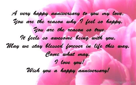 A Very Happy Anniversary To You My Love