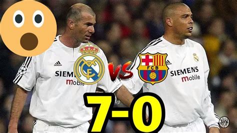 It's el clasico weekend and once again real madrid's clash with barcelona has a huge bearing on la liga's title race. Real Madrid 7 - 0 Barcelona-clasico 2003 - YouTube