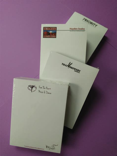 Custom Notepads For The Office Or To Give To Customers Businessneeds