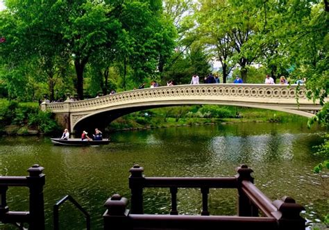Bow Bridge In New York Central Park
