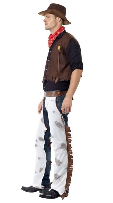 Cowboy Wild West Costume Mens Sheriff Gunslinger Texas Rodeo Adult