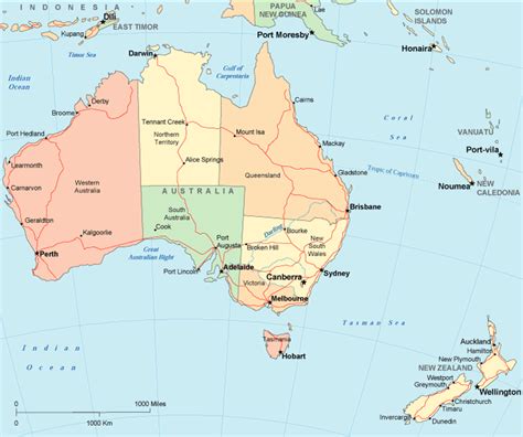 Map Of Australia Australia Maps And Geography