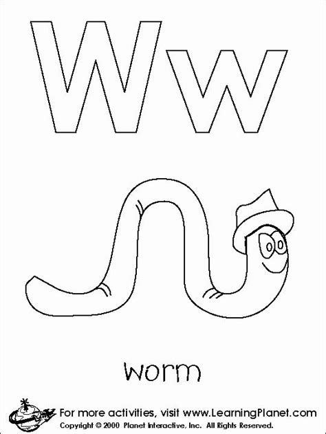 Letter W Coloring Sheet Beautiful Letters Coloring Page Print Letters
