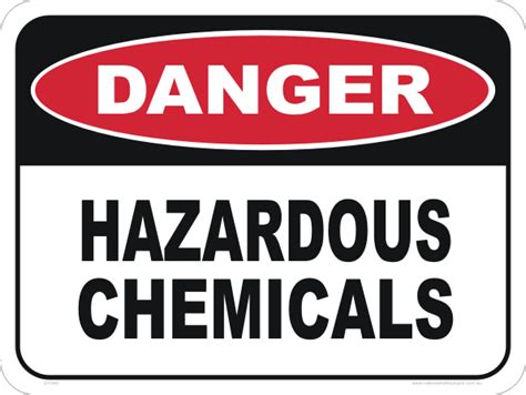 Hazardous Chemicals Sign D1080 National Safety Signs