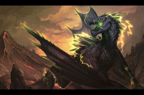 Electric Wyvern Fantasy Creatures Dragons Wyvern Creature