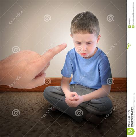 Discipline Boy Getting Time Out Stock Image Image Of