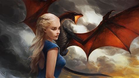 Dragon Game Of Thrones Daenerys Targaryen Artwork Wallpapers Hd