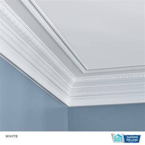Hgtv Home By Sherwin Williams Ceiling Flat White Interior Paint 1
