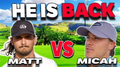 IS THIS MATTS BEST GOLF YET? | Micah Morris Vs Matt Scharff (I wasn’t