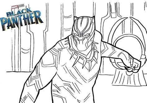 Here's another amazing black panther coloring page for you to print out and color. Black Panther Coloring Pages Printable | Avengers coloring ...