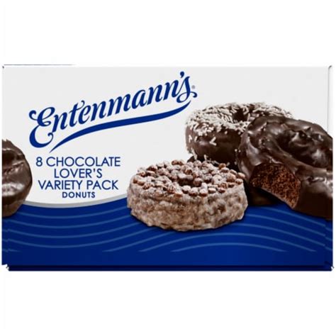 Entenmanns Chocolate Lovers Variety Pack Donuts 8 Ct Jay C Food