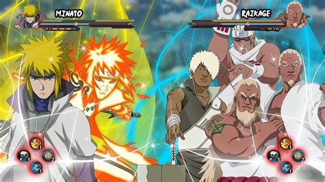 Minato Kurama Mode Vs 2 Raikage Killer Bee And Darui Naruto Storm 4