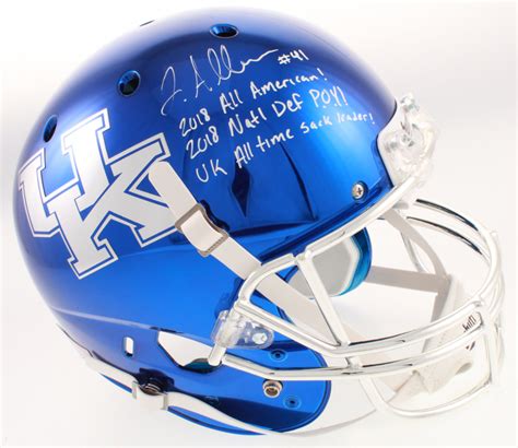 Josh Allen Signed Kentucky Wildcats Full Size Chrome Helmet With