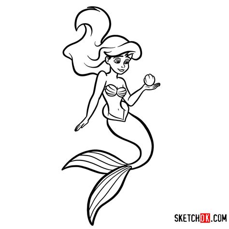 Little Mermaid Drawing Easy Kam Gunn