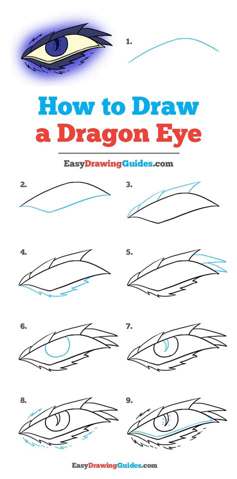 How To Draw A Dragon Eye Really Easy Drawing Tutorial