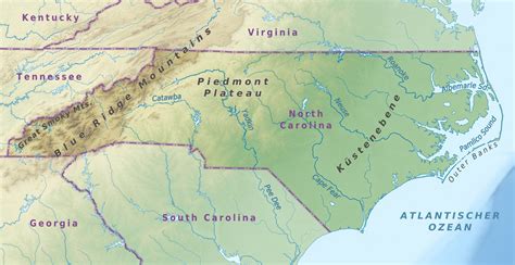 North Carolina Karte Karte