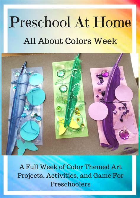 Preschool At Home: Week 1 All About Colors | Preschool art lessons, Preschool at home, Preschool ...