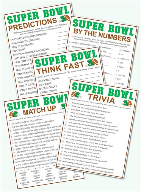 Free Super Bowl Printable Games Kara Creates
