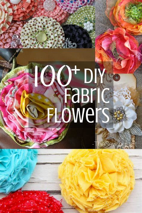 100 Diy Fabric Flower Patterns You Can Make The Sewing Loft Making