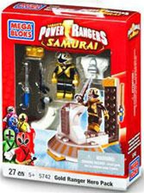 Mega Bloks Power Rangers Samurai Gold Hero Pack Set 5742 Toywiz