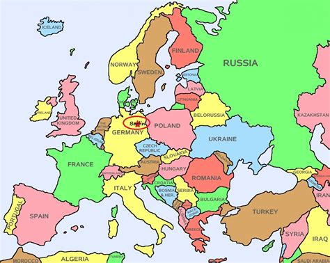 Where Is Germany In Europe Map Map Of World