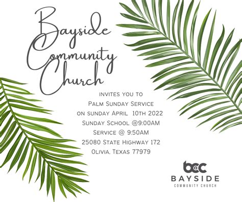 Palm Sunday 2022 Bayside Community Church