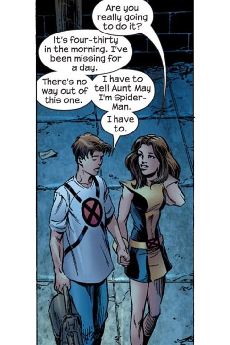 Peter Parker Spiderman With Kitty Pryde Casuallove By Diazh2xtremppkp