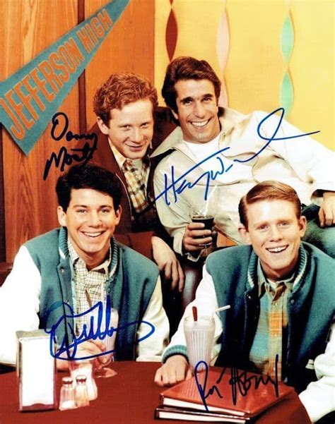 Happy Days Cast Autograph Signed Photo